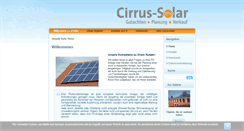 Desktop Screenshot of cirrus-solar.eu